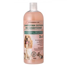 șampon Animale, Professional Line, 2in1, pH Echilibrat, Aromă Nucă de Cocos, Capacitate 1L foto