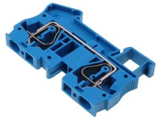 Conector &Icirc;mbinare Șine 0,2-6mm2 1 Pistă 2 Borne Albastru