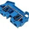 Conector &Icirc;mbinare Șine 0,2-6mm2 1 Pistă 2 Borne Albastru