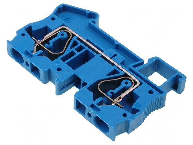 Conector &Icirc;mbinare Șine 0,2-6mm2 1 Pistă 2 Borne Albastru