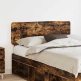 vidaXL Tăblie cap cu headboard Stejar fumuriu 120 cm Lemn compozit 888567