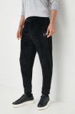 Cumpara ieftin Armani Exchange pantaloni de trening barbati, culoarea negru, neted