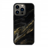 Husa iPhone 14 Pro Max - Skino Gold Dust, Negru - Auriu