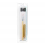 Cumpara ieftin Pensula cu varf diagonal unghii, par artificial, pentru gel UV, GF-16-6, Nr. 6, galbena