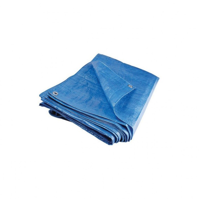 Prelata cu inele 80 g/mp, 3x 8 m, albastru DSH 104398