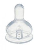 Tetina din silicon Air-Control, 3 viteze, 6 luni+,TIGEX