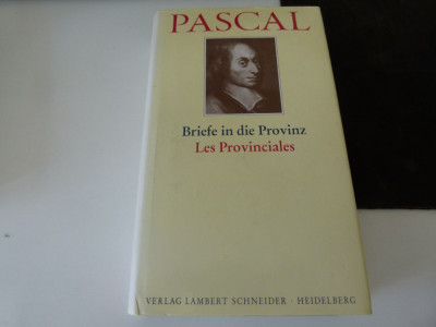 Briefe in die Provinz - Pascal foto