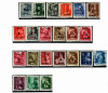 Ardealul de Nord 1945 serie completa 22 timbre Oradea I tip I MNH cu atest, Nestampilat