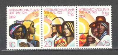 D.D.R.1975 Anul international al femeii-streif SD.412 foto