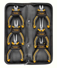 Set de clesti mini 6 buc. 115 mm, placat cu nichel, manere d foto
