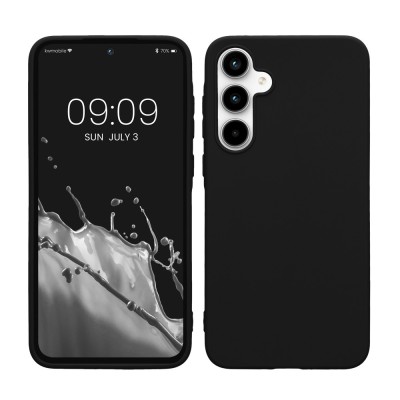 Husa Kwmobile pentru Samsung Galaxy A35, Negru, Silicon, KWM000021PB001C foto