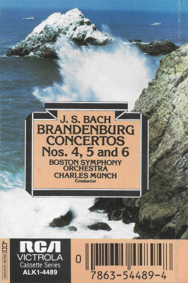 Caseta J.S. Bach-Charles Munch, Boston Symphony Orchestra&amp;lrm;&amp;ndash;Brandenburg Concertos foto