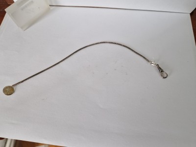 Lant pentru Ceas de Buzunar din Argint de 925. foto