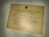 CARNET LEGIUNEA ARHANGHELULUI MIHAIL AJUTORUL LEGIONAR