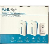 Sonerie Wireless cu 2 Receptoare Well &ndash; 150m Rază, 45 Melodii, Montaj Rapid fără Fire