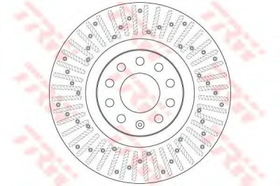 Disc frana AUDI A4 Avant (8ED, B7) (2004 - 2008) TRW DF6189S foto