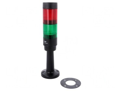Coloană de Semnalizare LED Roșie/Verde 24VDC foto