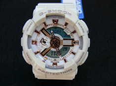 Ceas Sport Casio G-SHOCK GA-110 White&amp;amp;Gold-NOU ! ALB LUCIOS MODEL NOU -REDUS foto