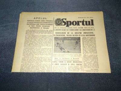 ZIARUL SPORTUL 8 DECEMBRIE 1981 foto