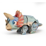 Puzzle 3D cu sunete 44 piese - Build &#039;n&#039; Sound - Triceratops | MierEdu