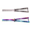 Set 2 Bricege Fluture Antrenament IdeallStore&reg;, 22cm, Lama Pieptene, Otel, Multicolor, Vanatoare
