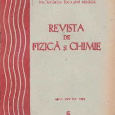 Revista De Fizica Si Chimie - Anul XXV, Nr.:5 ,MAI 1988