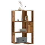 VidaXL Bibliotecă 3 niveluri lemn vechi 50x50x102 cm lemn prelucrat