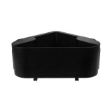 Etajera dus colt Sensea Easy, 20 x 20 x 9 cm, negru mat