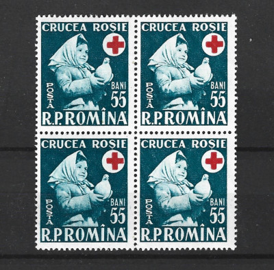 ROMANIA 1957 - SAPTAMANA CRUCII ROSII, BLOC, MNH - LP 438 foto