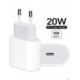 Incarcator Retea USB Apple MU7V2ZM , Fast Charge, 20W, 1 x USB Type-C, Alb, Original, Bulk