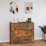 vidaXL Servantă, stejar fumuriu, 80x33x70 cm, lemn compozit