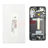 LCD+Touchscreen cu Rama Samsung Galaxy S22 Plus 5G / S906 GRAPHITE Original Service Pack