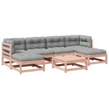Set canapele gradina cu perne, 7 piese, lemn masiv brad douglas