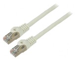 Cablul de rețea F/UTP 6 litat CCA PVC alb 1,5m 26AWG