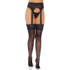 LEG AVENUE - OPAQUE GARTERBELT STOCKING ONE SIZE, LEG AVENUE HOSIERY