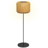 Outsunny Lampă Solară de Grădină cu Iluminare LED și Aprindere Automată, &Oslash;34x130 cm, Galben | Aosom Romania