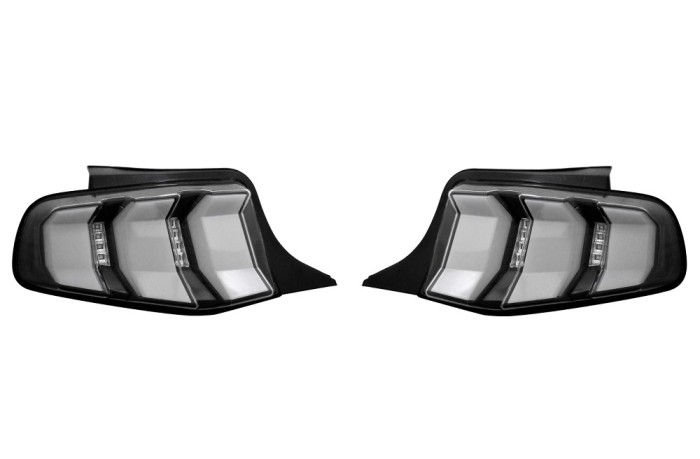 Set stopuri, lampa spate FORD MUSTANG, 02.2009-2012, partea stanga, dynamic indicator; Type= USA; LED; negru, rosu indicator, transparent; TUNING,