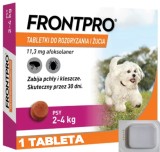 Cumpara ieftin Pastila purici, capuse Frontpro caini 2-4 KG, 1 tableta