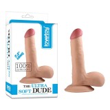 Dildo Ultra Soft Dude Realistic 7.5&quot; - [ 19 cm x 3,9 cm ]
