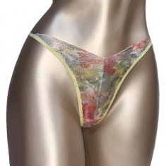 Chilot tanga multicolor-roz