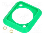 Garnitură soclu verde standard XLR 19x24mm CLIFF