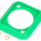Garnitură soclu verde standard XLR 19x24mm CLIFF