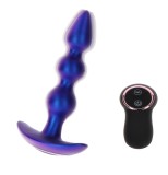 Dop Anal The Bold Buttocks Remote Control 10 Moduri Vibratii Silicon USB Albastru 16 cm