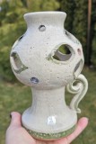 SUPORT INALT VINTAGE PENTRU LUMANARE DIN CERAMICA SCANDINAVĂ