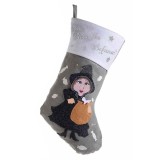 Cumpara ieftin Ciorap decorativ Halloween Befana textil multicolor II cm 24 x 38 H