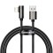 CABLU alimentare si date Baseus Legend Elbow, Fast Charging Data Cable pt. smartphone, USB la Lightning Iphone 2.4A, braided, 1m, negru &quot;CALCS-01&quot; (ti