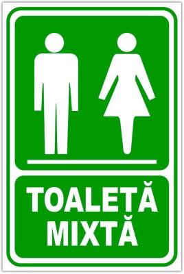 Indicator verde toaleta mixta foto