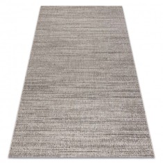 Covor sisal Floorlux 20389 argint si negru melange, 140x200 cm