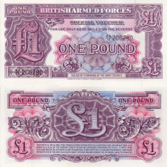 BRITISH ARMED FORCES 1 pound ND (1948) UNC!!!
