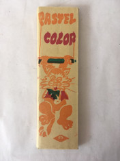 Pastel color - creioane de colorat din 1976, in cutie, perioada comunista foto